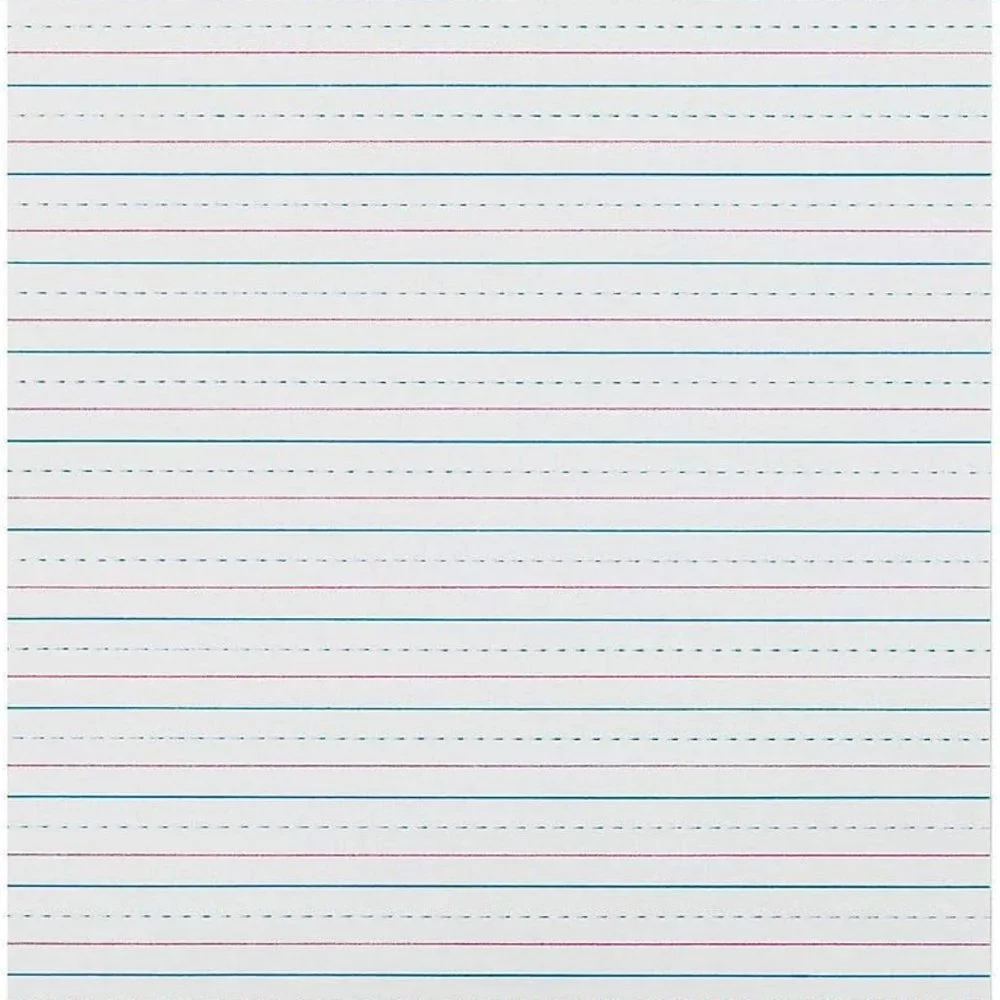 500 sheets Ream handwriting practice Paper school teacher supplies 1/2 Inch Rule